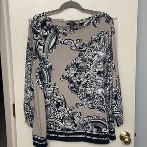 Alfani silky tunic top